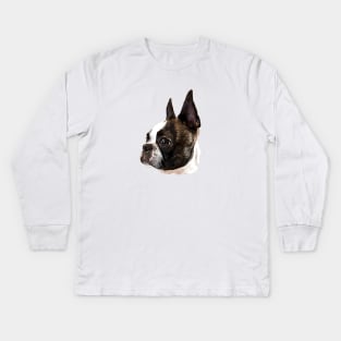 Boston Terrier Stunning Dog! Kids Long Sleeve T-Shirt